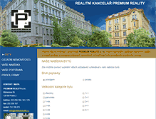 Tablet Screenshot of premiumreality.cz